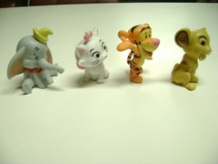 DISNEY PVC Vinyl Figure set of 4, Dumbo, Marie, Tigger, Simba, Toys, Lion King