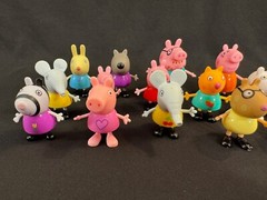 LARGE PEPPA PIG TOY ACTION FIGURES LOT MIXED BUNDLE JAZWARES