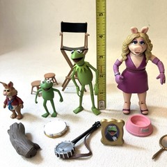Diamond Select Toys Disney The Muppets KERMIT, MISS PIGGY, Robin Bean Figure Lot