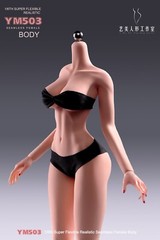 USA 1/6 Yi Ji Silicone Woman Action Figure Body YM503 Pale Suntan Tan Skin Toys