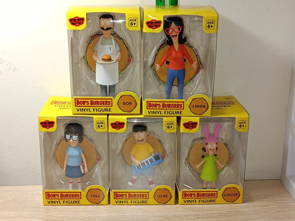 *FREE SHIP* 4″ BOBS BURGERS BELCHER FAMILY CultureFly Tina Louise Gene Linda