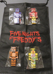 FNAF Minecraft Style 2 3/4″ inch Figure Lot of 4 CHICA FOXY BONNIE FREDDY NEW!!!
