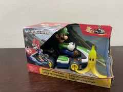 JAKKS Mario Kart – Spin Out Luigi with Banana – Brand New In Box