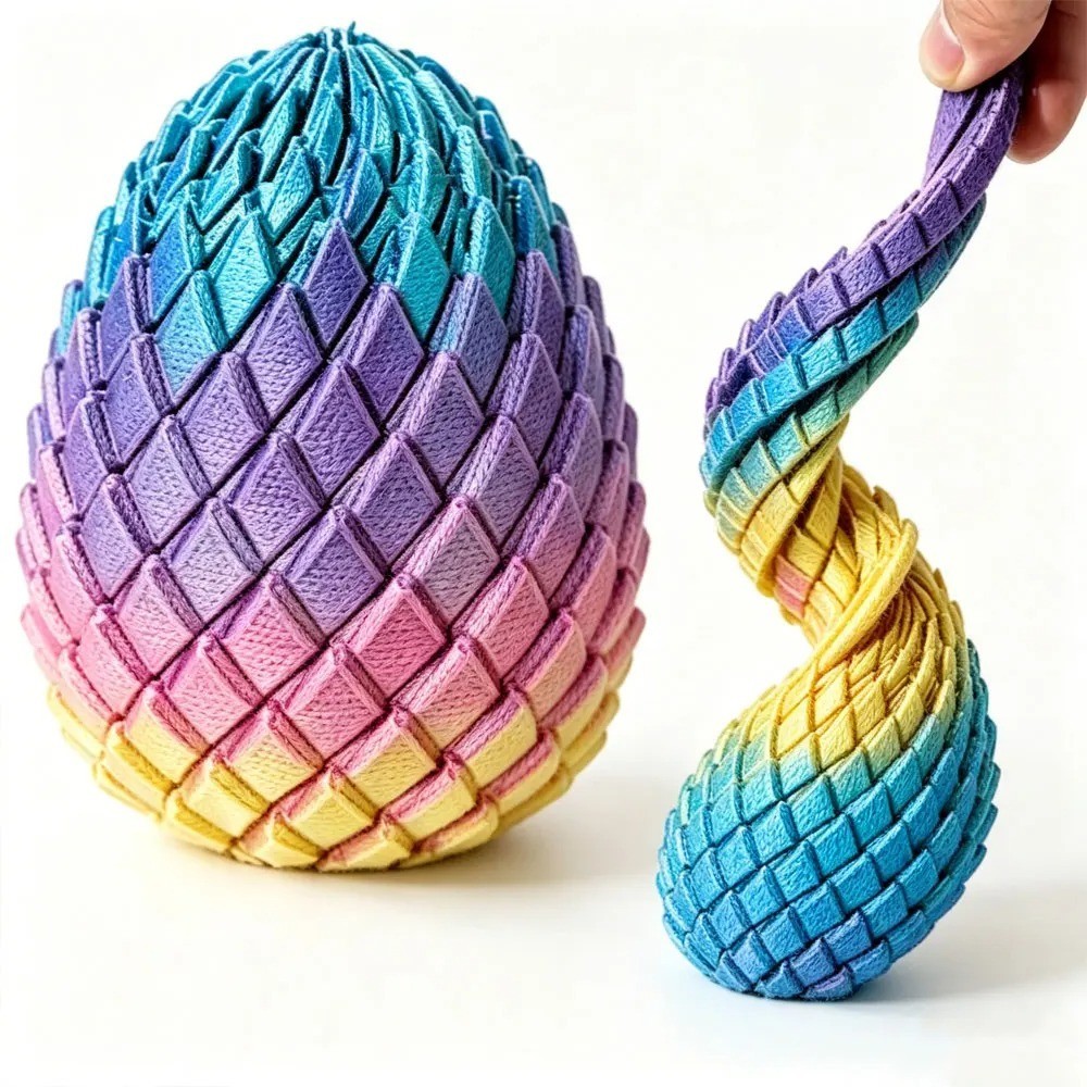 3D Printed Dragon Egg Stress Relief Toy Deformable Twist Egg Desk Decor Gift