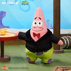 X11 Space Spongebob Squarepants Waiter Theme Dress-up Plush Doll 30cm Sealed