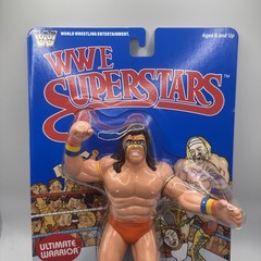 WWE LJN MATTEL SUPERSTARS ULTIMATE WARRIOR 8″ ACTION FIGURE BLUE CARD SHIPS NOW