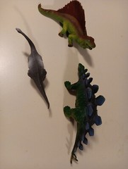 Dinosaurs Lot Toys Action Figure Mixed Sz Hard Plastic REALISTIC 3pc
