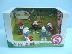 Smurfs Set 1960-1969 Edition Smurf Figure Toys Box Set # 41255 by Schleich