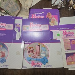VINTAGE 1988 PRECIOUS PLACES MANSION HOUSES FIGURES LOT FISHER PRICE *Not Tested