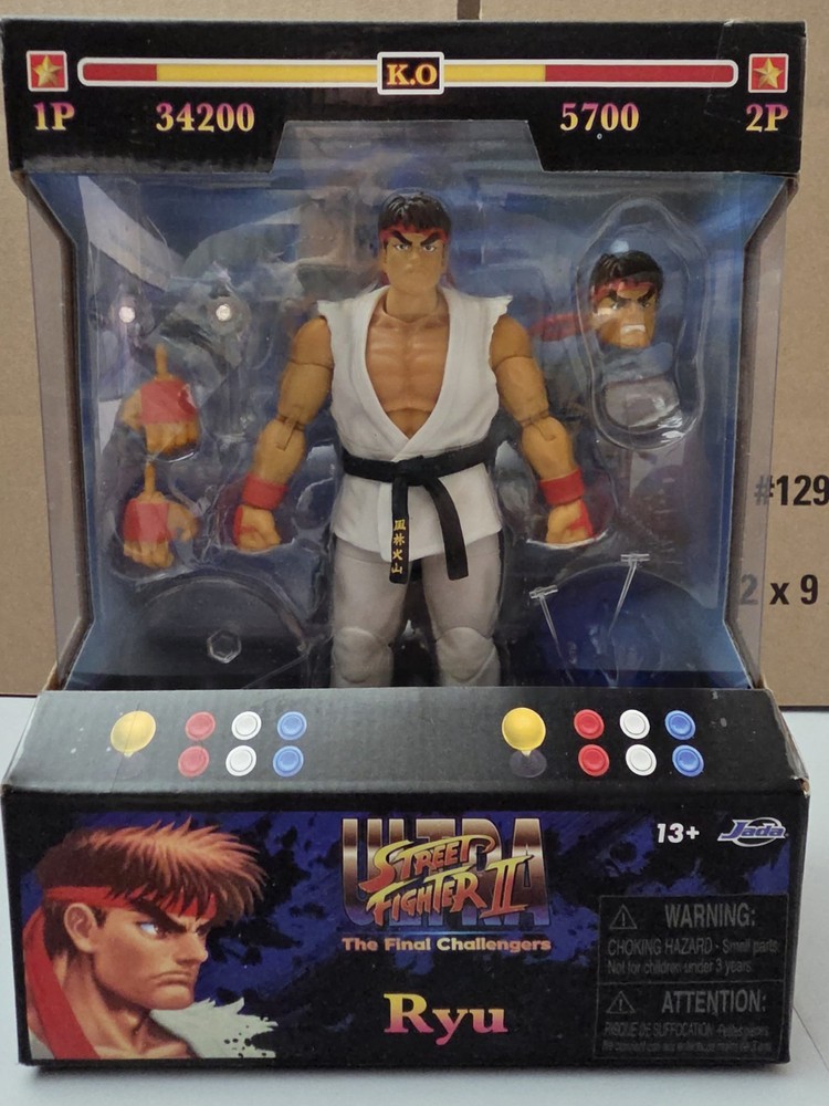 Jada Toys Ultra Street Fighter II Ryu 6” Inch Action Figure New Sealed