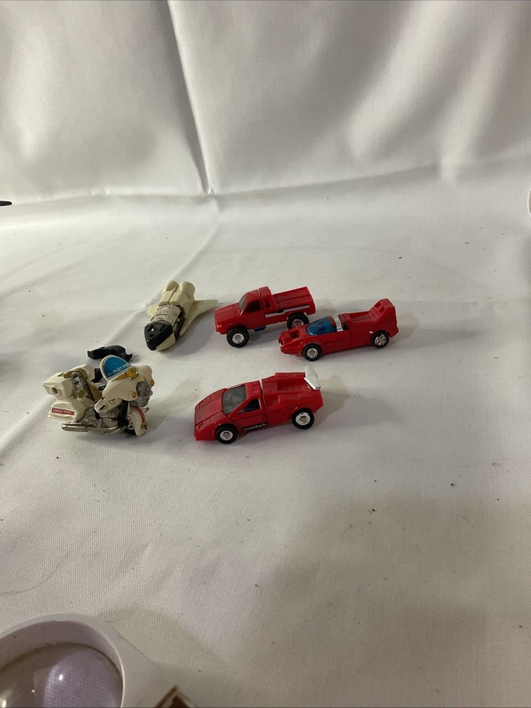 1980s Gobots Lot Of 4 Harley Robo Lamborghini Small Foot Turbo Shuttle