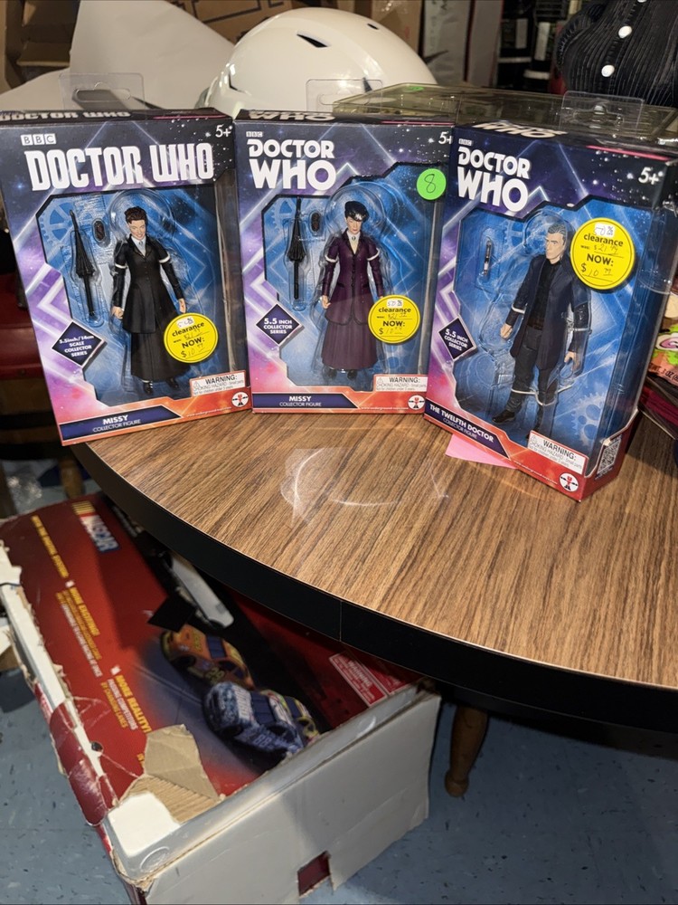 Underground Toys Doctor Who Missy Black Dress And Purple And Twelfth Doc All 3