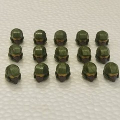 Mega Construx bloks halo UNSC Marine 15 heads loose toy accessories