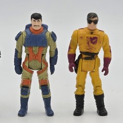 Lot of 4 – 1980s Kenner M.A.S.K. Figures Malloy Lopez Turner Sludge MASK