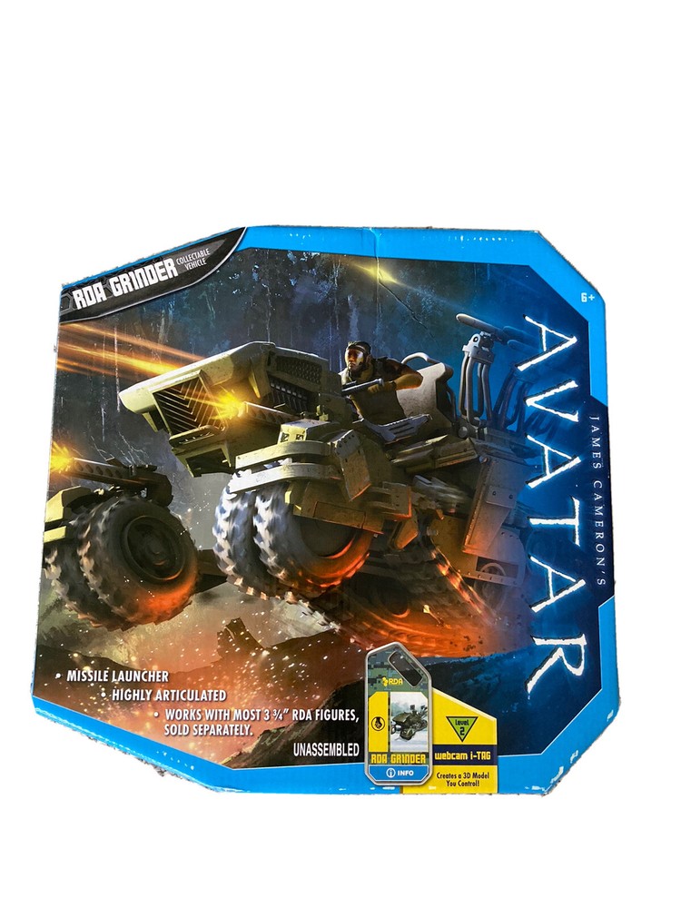 NEW MATTEL 2009 AVATAR RDA GRINDER COLLECTIBLE VEHICLE LEVEL 2 WEBCAM i-TAG