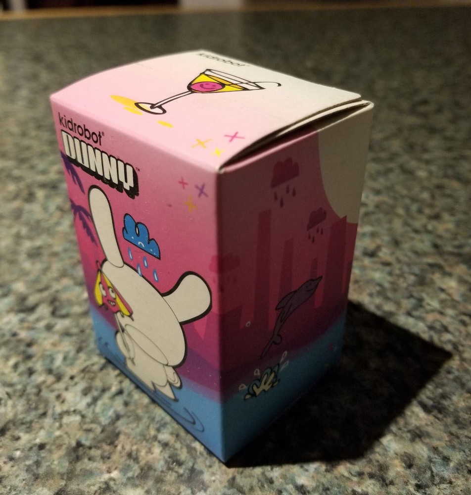 Kidrobot DUNNY Jon Burgerman Rainy Day 2009 Limited Urban Vinyl Figure UK Artist