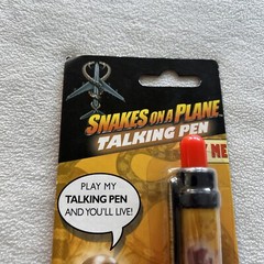 SNAKES ON A PLANE TALKING PEN – SAMUEL L JACKSON – 2006 DOES NOT TALK NO MORE