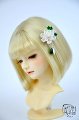 1/3 1/4 White gardenia Kimono Yukata Hair Clip Hair Accessories Model For BJD