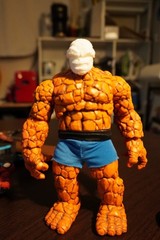 Fantastic Four The Thing Head 1/12 for Action Figure fits Marvel Legend