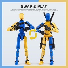 Pre-Assembled 5.54” Stick Tian 13 Action Figure – 12 Accessories for Custom Fun