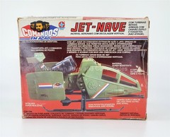 GI JOE COMANDOS EM ACAO JET-NAVE (SKY HAWK) 100% COMPLETE w/BOX BRAZIL ESTRELA