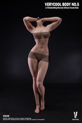 VERYCOOL VCD-05B 1/6 Female Muscular Physique Natural Skin Platinum Silicone Bod