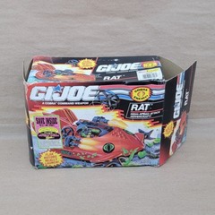 Vintage Hasbro 1991 G.I. Joe COBRA Rat Hovercraft Vehicle GI Joe Original Box