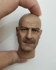 1/6 Scale Breaking Bad Walter White Head Carved Model DIY Hot Toys Action Figure