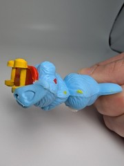VINTAGE 1980s CARE BEARS COUSIN PVC MINI SWIFT HEART RABBIT ON SKATEBOARD