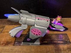 PAW Patrol Mighty Pups Super Paws Skye Jet Plane & Transport Truck Lot Lights