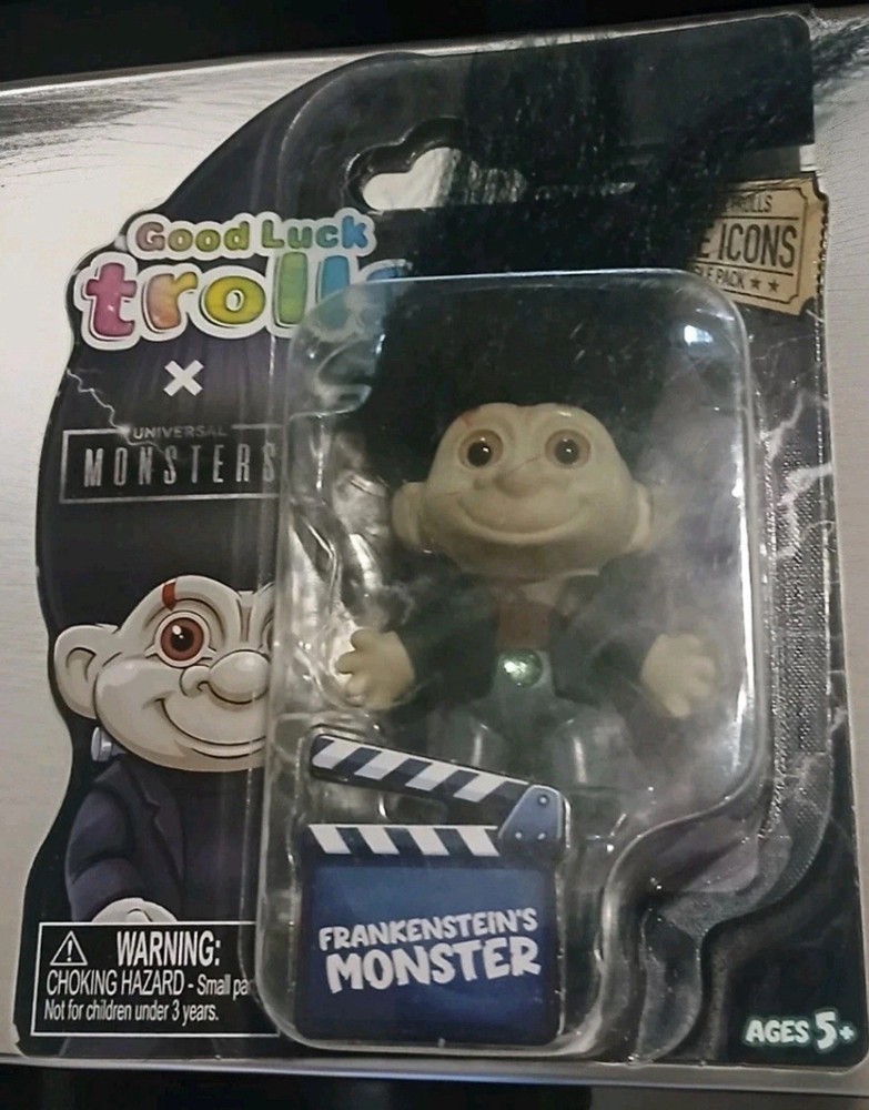 Good Luck Trolls X Monster Universal Frankenstein’s Monster Horror Troll doll 5B