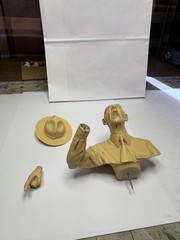 R. Lee Ermey ( “The Gunny”) Military Bust Figurine on Wood Base