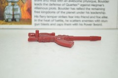 1986 Tonka Rock Lords Boulder Gun Power Sword Red Weapon Accessory Figure Card