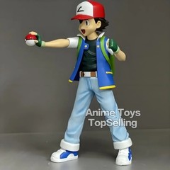 13cm/5.1in Anime Pokemen Figure Ash Ketchum Action Figures Pvc Collection Model