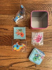 Animal Jam Figures WildWorks Jazwares Plush Tin Sparkle Tiger Dress Up Friends