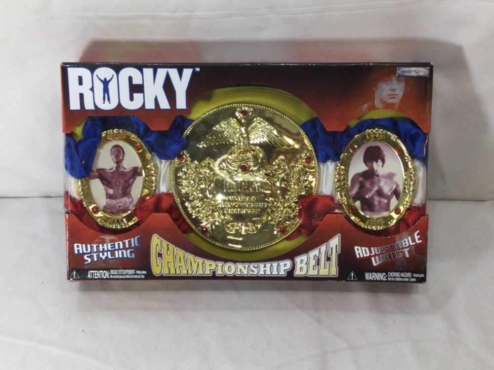 2006 Jakks Pacific Rocky Balboa Championship Belt Sylvester Stallone Boxed New