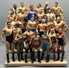 Lot Of 25 Mattel WWE Wrestling Figures Basic Randy Orton Shawn Michaels Triple H