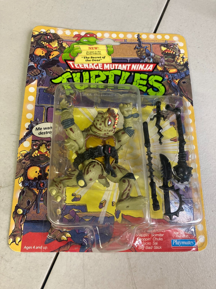 Teenage Mutant Ninja Turtles Tokka variant figure 1991 MOC Playmates