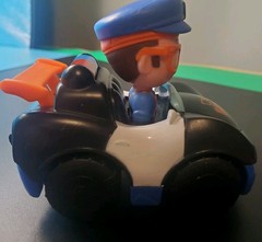 Blippi Mini Vehicle Police Car 2019, Made By Jazwares BLP0038 For 3 Years And Up