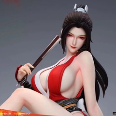 Anime Figure Inspired by Mai Shiranui 1/4 Red PVC Model Dolls Statue Unbranded