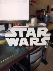Retro Star Wars the original logo lightbox sign for vintage Star Wars display