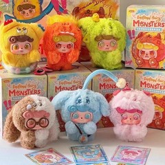 Jotoys Q.kid Emotional Hairy Monsters Plush Blind Box Confirmed Figure Gift New