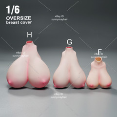 1:6 Female Bust Cover Pale Super Large Breast Model For 12” PH TBL Figure Body