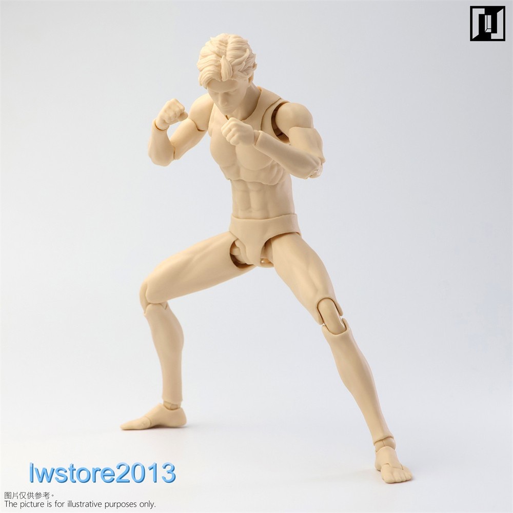 US Mirrfig 1/12 MF001 Pale Skin 16.2cm Jointed 6″ Male Figure Head Body Toys