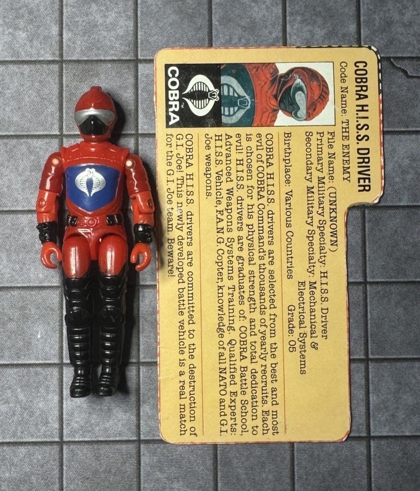 1983 GI Joe Cobra H.I.S.S. HISS Driver v1 100% Complete w/FC ELITE QUALITY 🔥