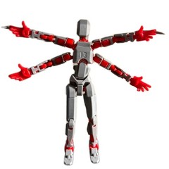 Dummy 13 T13 4 Arms Articulated Fully Assembled Action Figure Toy Robot