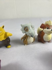 Vintage Tomy Pokemon Figures Lot of 6 Jigglypuff Nidoking Poliwhirl Growlithe