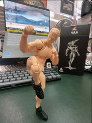 US Wind Toys 1/12 Pale Skin Flexible Man Jointed 6″ Male Figure Head Body Toy