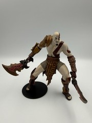 DC Unlimited God of War PS3 Series 1 Kratos Figure Swords Stand Rare