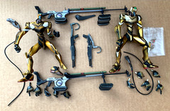 Neon Genesis Evangelion Kaiyodo Figures Lot Of 9 + Accessories AS IS